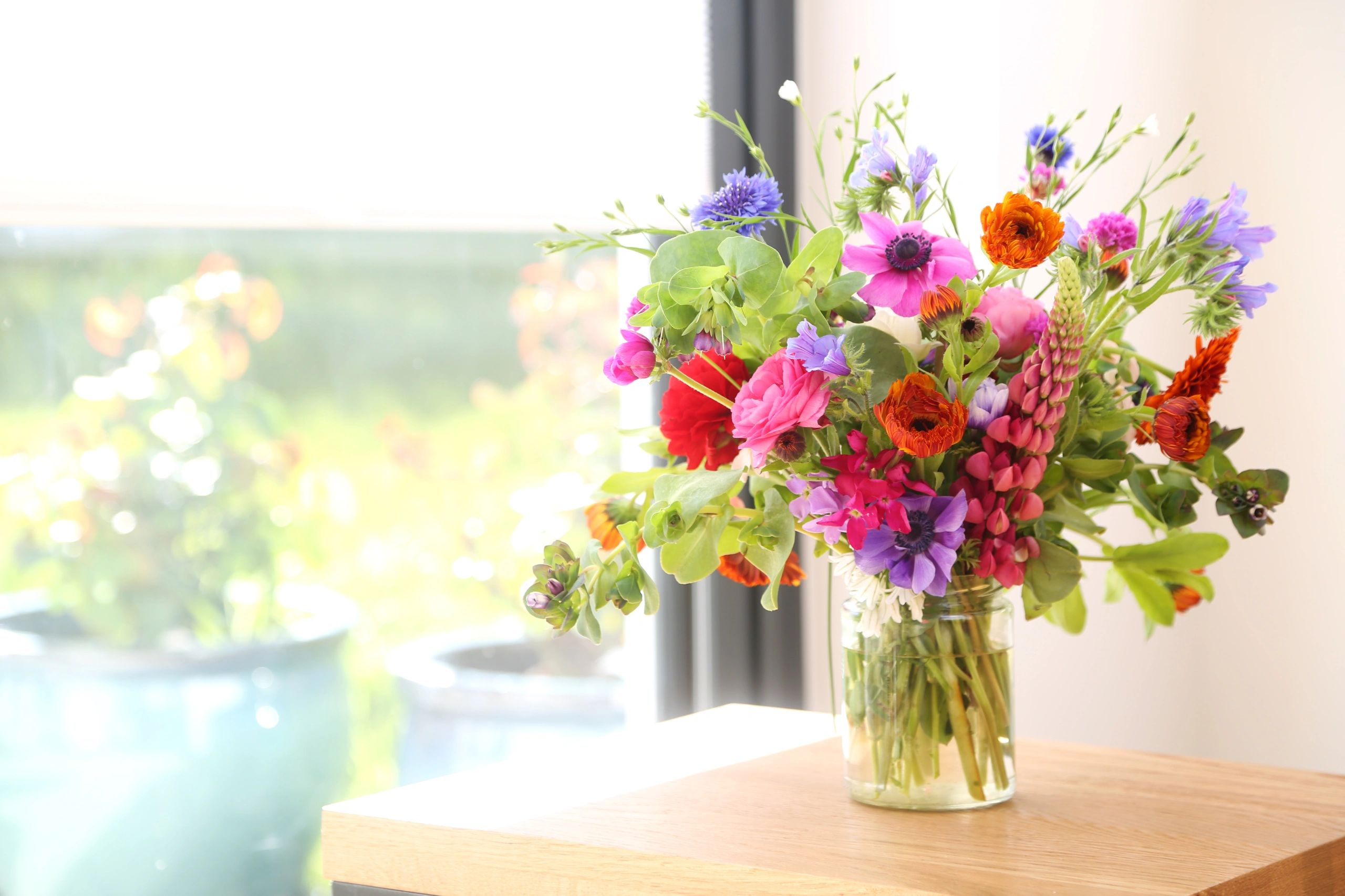 Floral arrangement prepared for local delivery